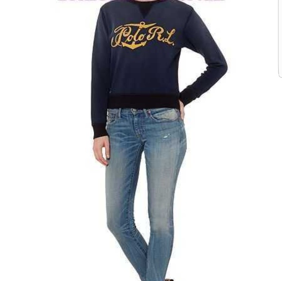 ralph lauren crew neck sweatshirt womens